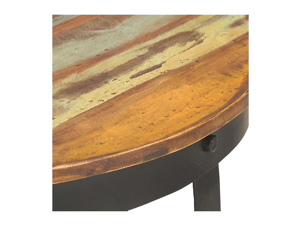 Mesa de centro | Mesa de café | Mesa auxiliar Roble negro 55.5x55x45 cm Madera contrachapada SHL3868