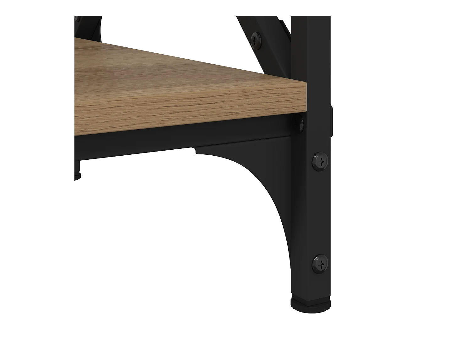 Mesas de centro | Mesas auxiliares 2 uds madera de ingeniería negro brillante SHL399531