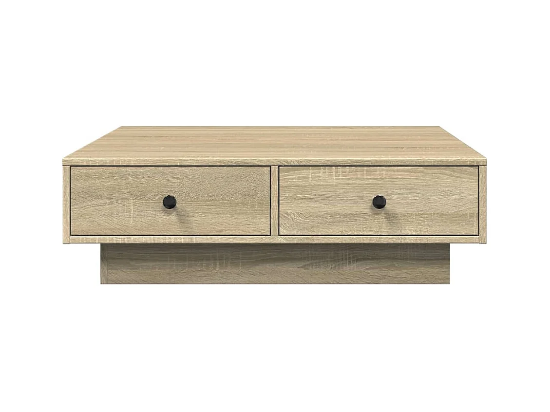 Table basse salon-Table d'appoint Chêne sonoma 90x90x28 cm Aggloméré SHL52117