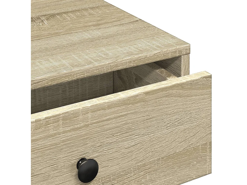 Table basse salon-Table d'appoint Chêne sonoma 90x90x28 cm Aggloméré SHL52117