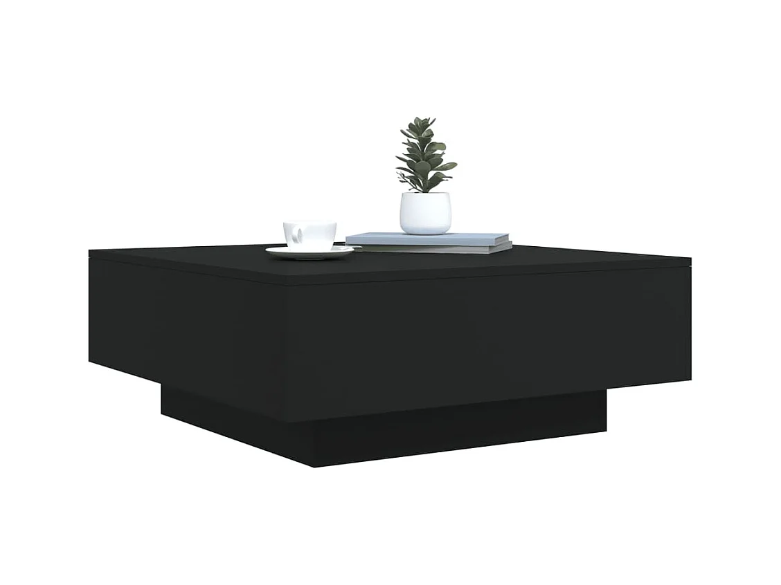 Mesa de centro-Mesa auxiliar de madera de ingeniería blanca 102x55x43 cm SHL2912