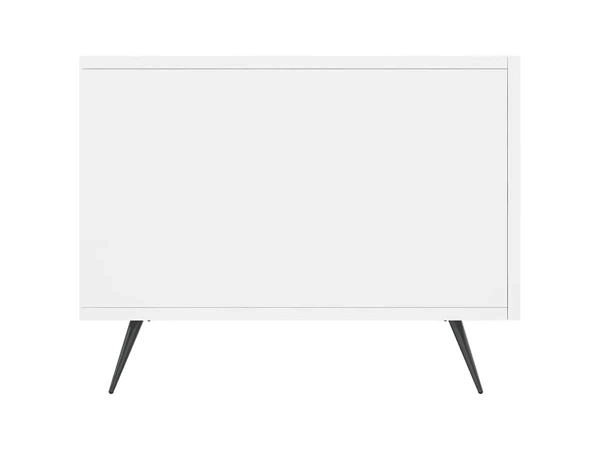 Salontafel | Woonkamertafel | Bijzettafel 50x50x40 cm bewerkt hout wit