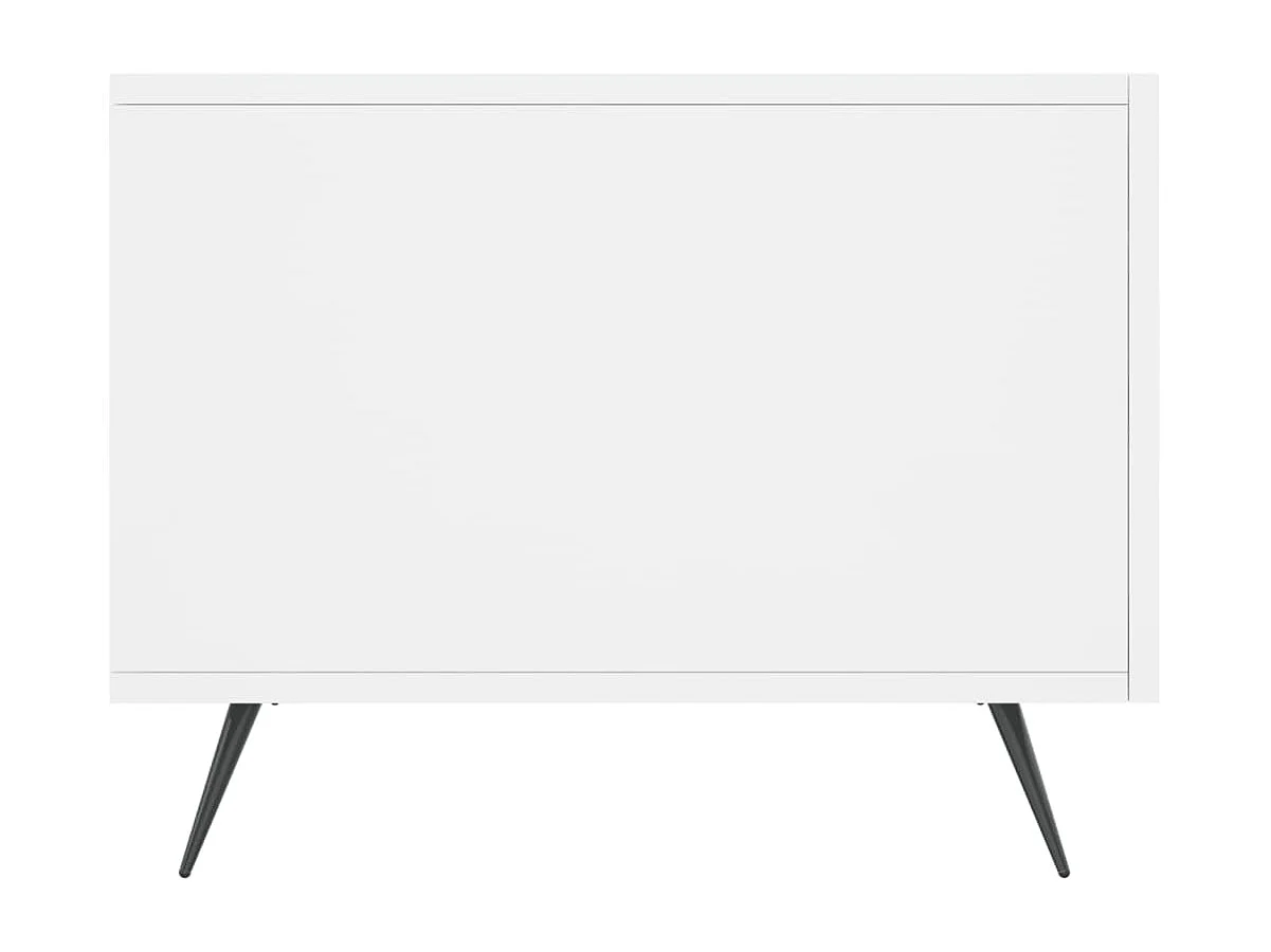 Table basse salon-Table d'appoint blanc 50x50x40 cm bois d'ingénierie SHL59632