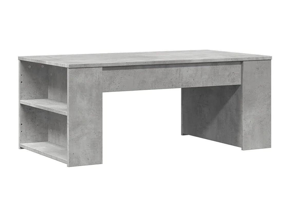Couchtisch-Wohnzimmertisch-Beistelltische Betongrau 102x55x42 cm Holzwerkstoff SHL6366