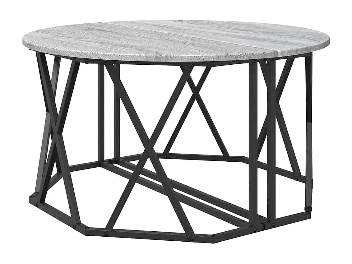 Mesa de centro-Mesa auxiliar-Mesita de centro madera de ingeniería roble Sonoma 102x50x52,5 cm SHL2561