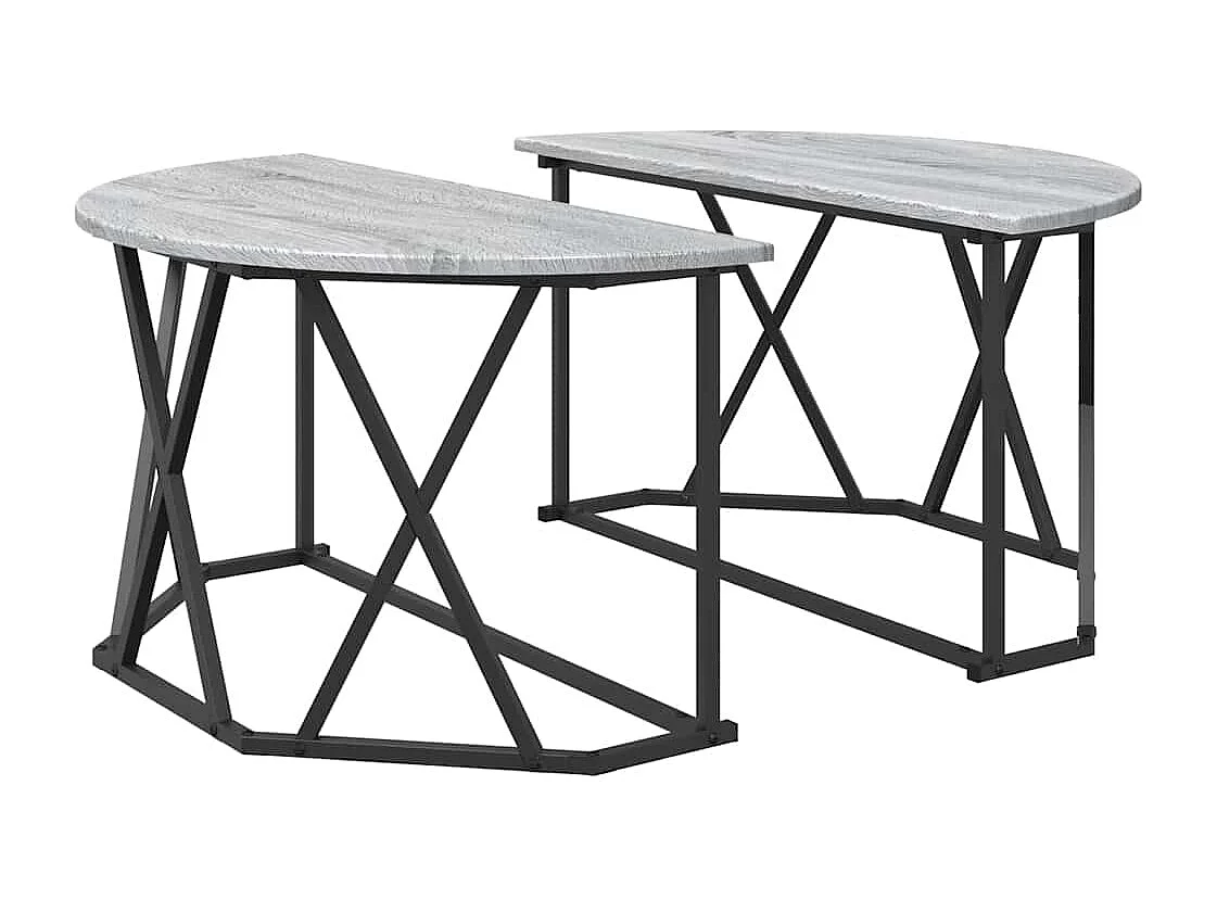 Mesa de centro-Mesa auxiliar-Mesita de centro madera de ingeniería roble Sonoma 102x50x52,5 cm SHL2561