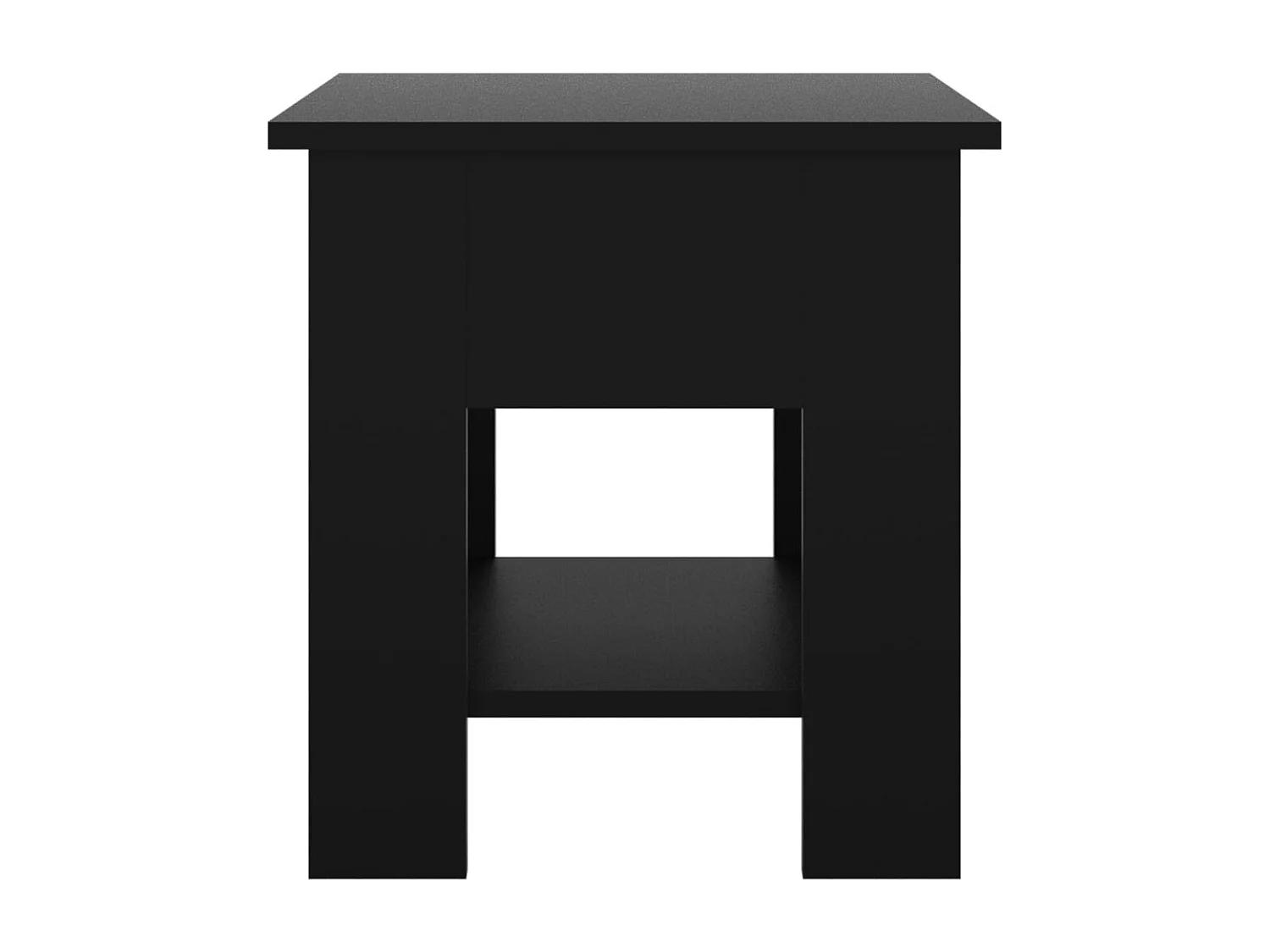 Table basse salon-Table d'appoint noir 40x40x42 cm bois d'ingénierie SHL7853