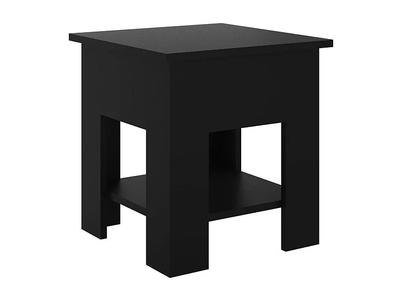 Table basse salon-Table d'appoint noir 40x40x42 cm bois d'ingénierie SHL7853