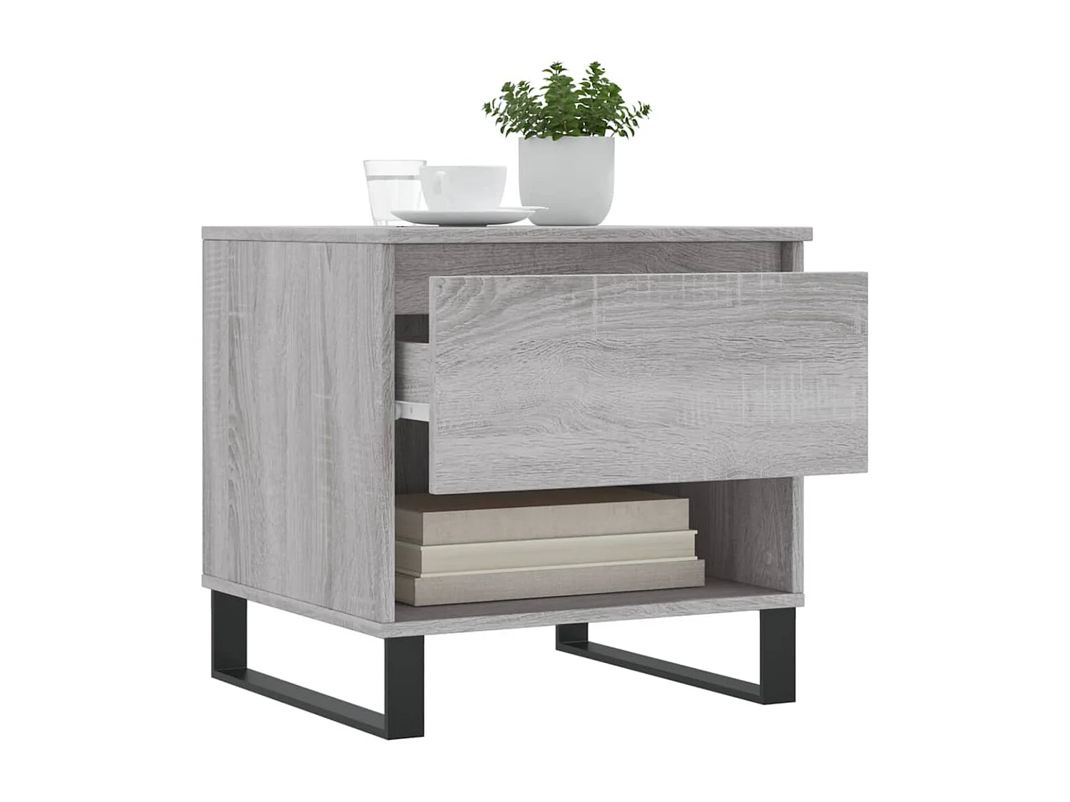 Couchtisch 2er Set-Sofatisch-Beistelltische Grau Sonoma 50x46x50 cm Holzwerkstoff SHL43938