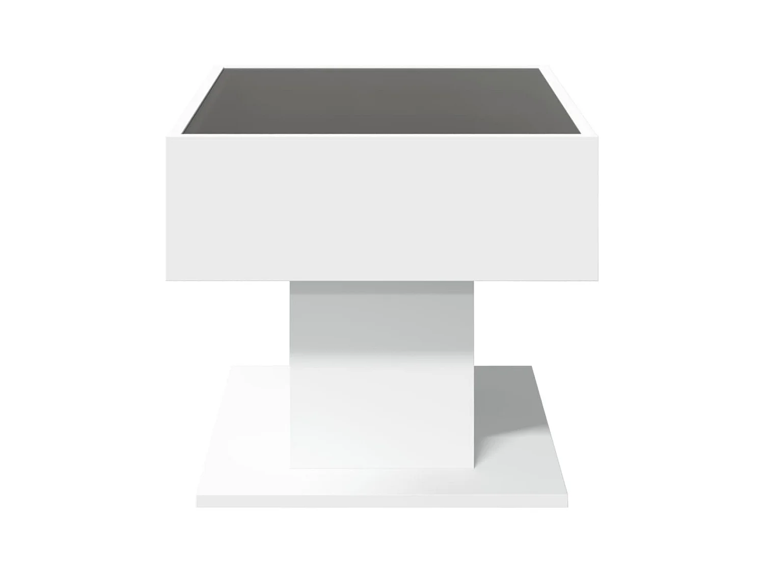 Mesa de centro-Mesa auxiliar madera contrachapada negro 102x55,5x40 cm SHL206366