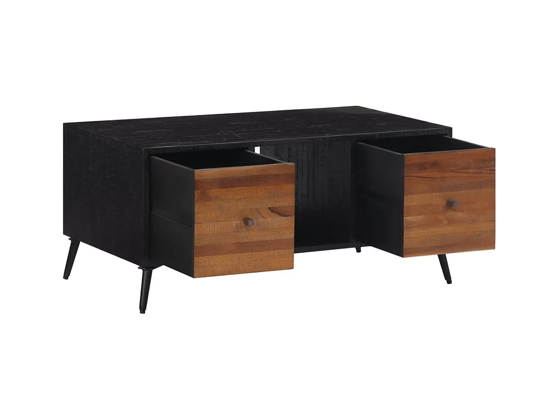 Table basse salon-Table d'appoint 90x50x41 cm teck de récupération massif SHL16234