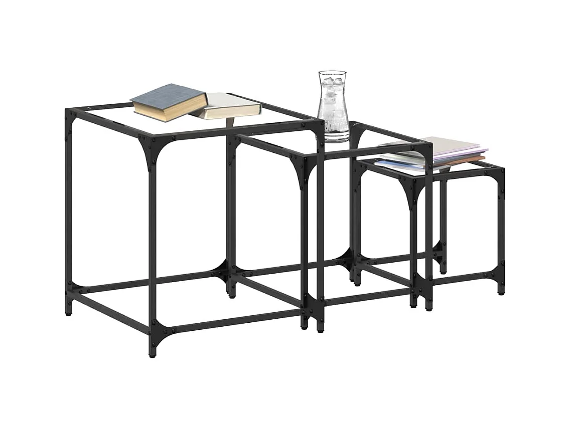 Mesa de centro-Mesa auxiliar forma de barril madera maciza reciclada negro SHL3980