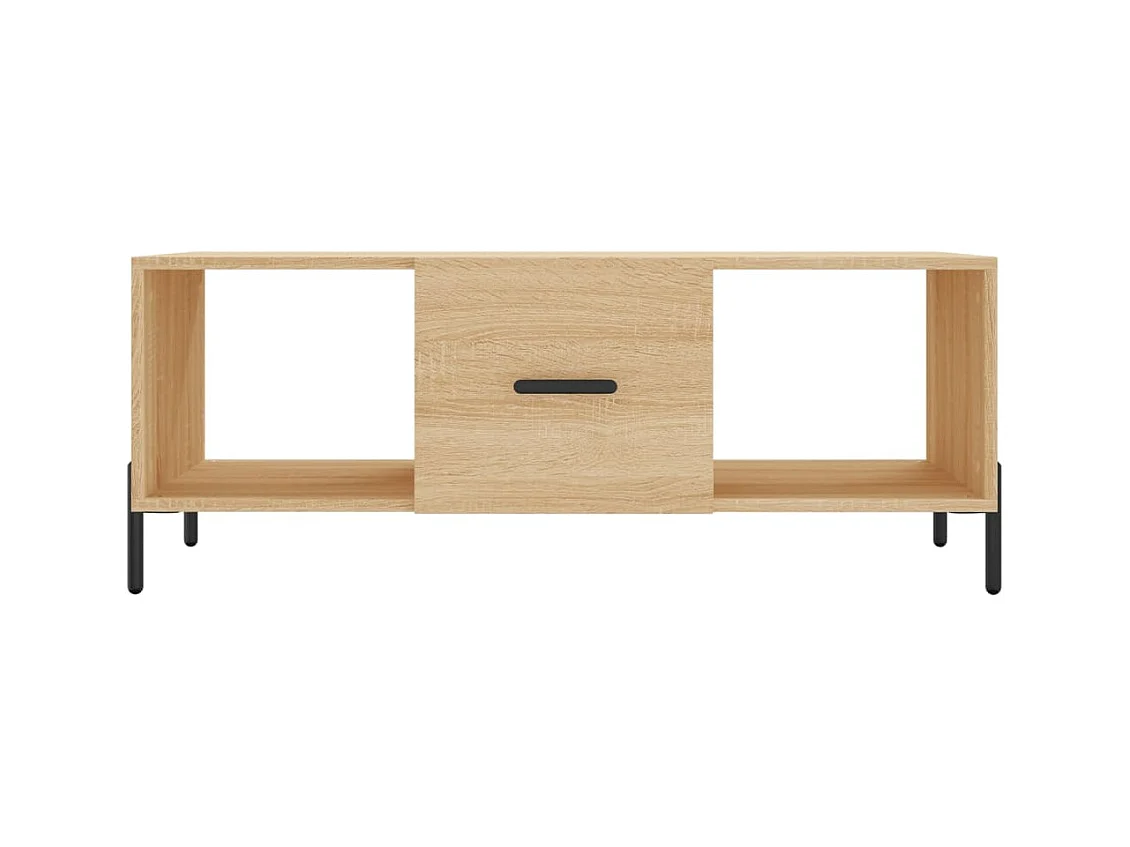 Mesa de centro | Mesa auxiliar madera de ingeniería roble ahumado 102x50x35 cm SHL3710