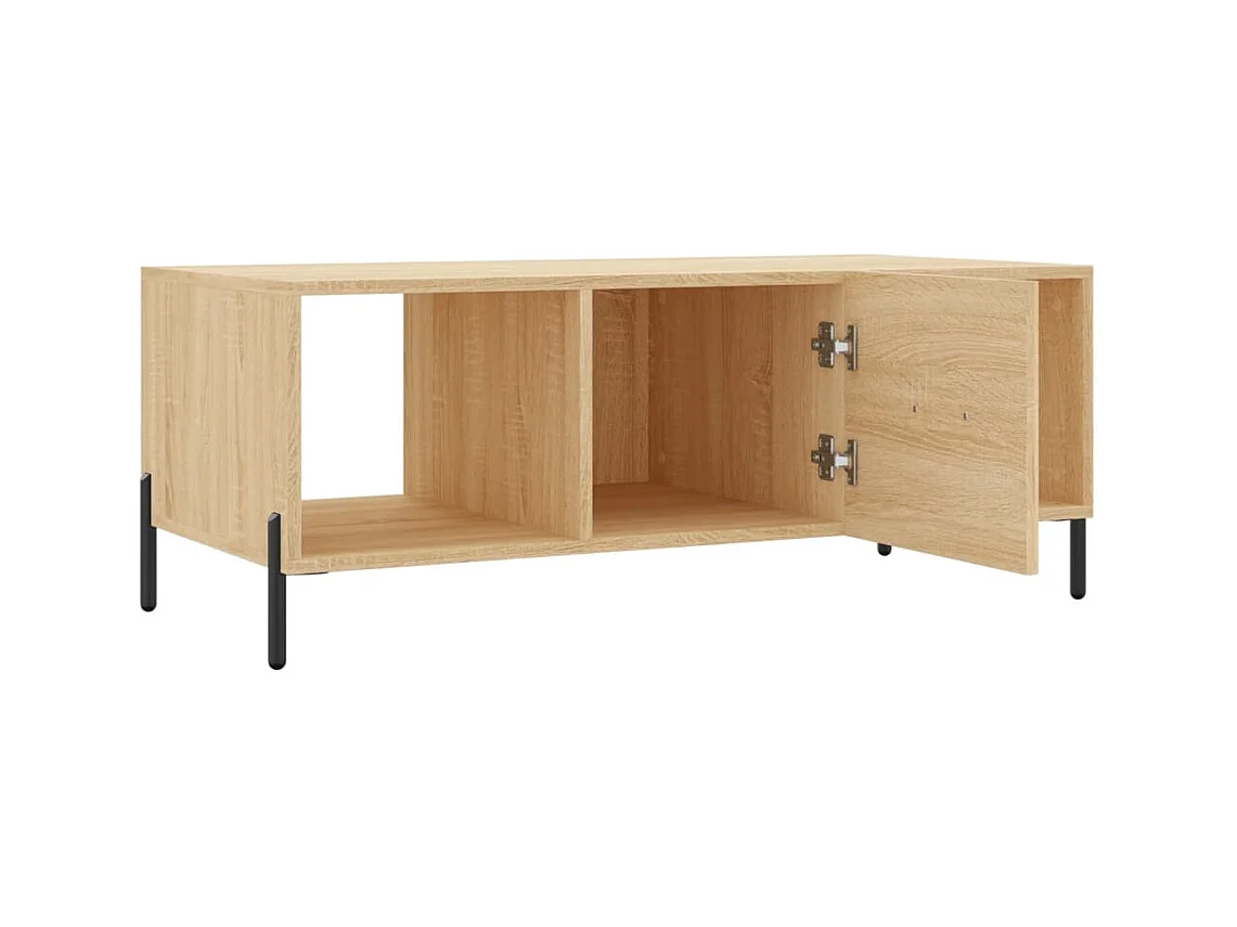 Mesa de centro | Mesa auxiliar madera de ingeniería roble ahumado 102x50x35 cm SHL3710