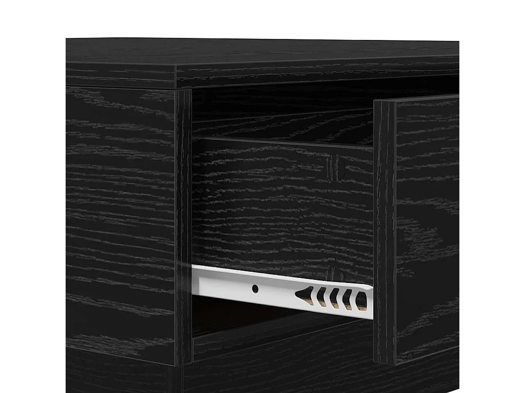 Salontafel | Woonkamertafel | Bijzettafel Zwart eiken 90 x 90 x 28 cm Bewerkt hout
