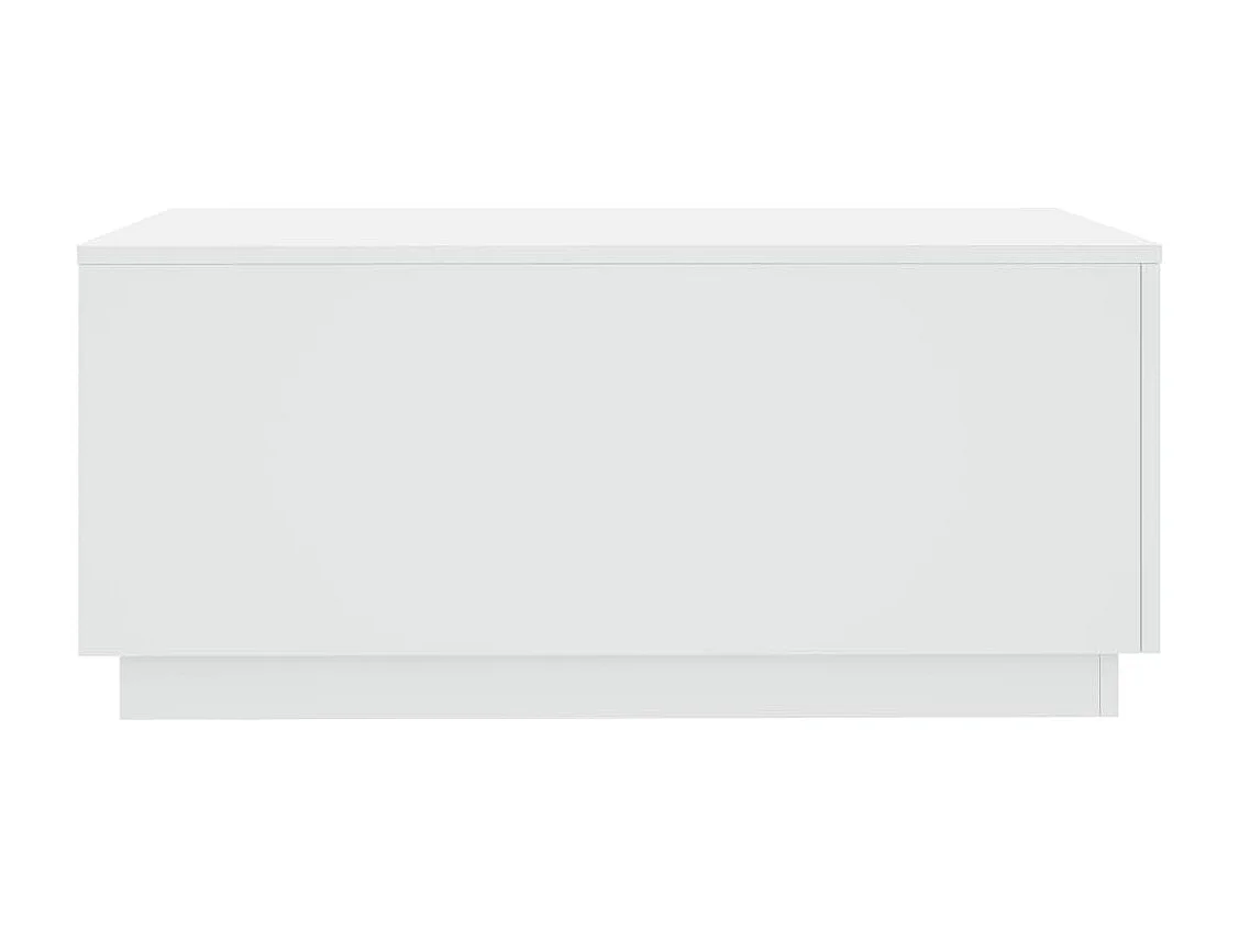 Table basse salon-Table d'appoint avec lumières LED blanc 90x50x40 cm SHL58335