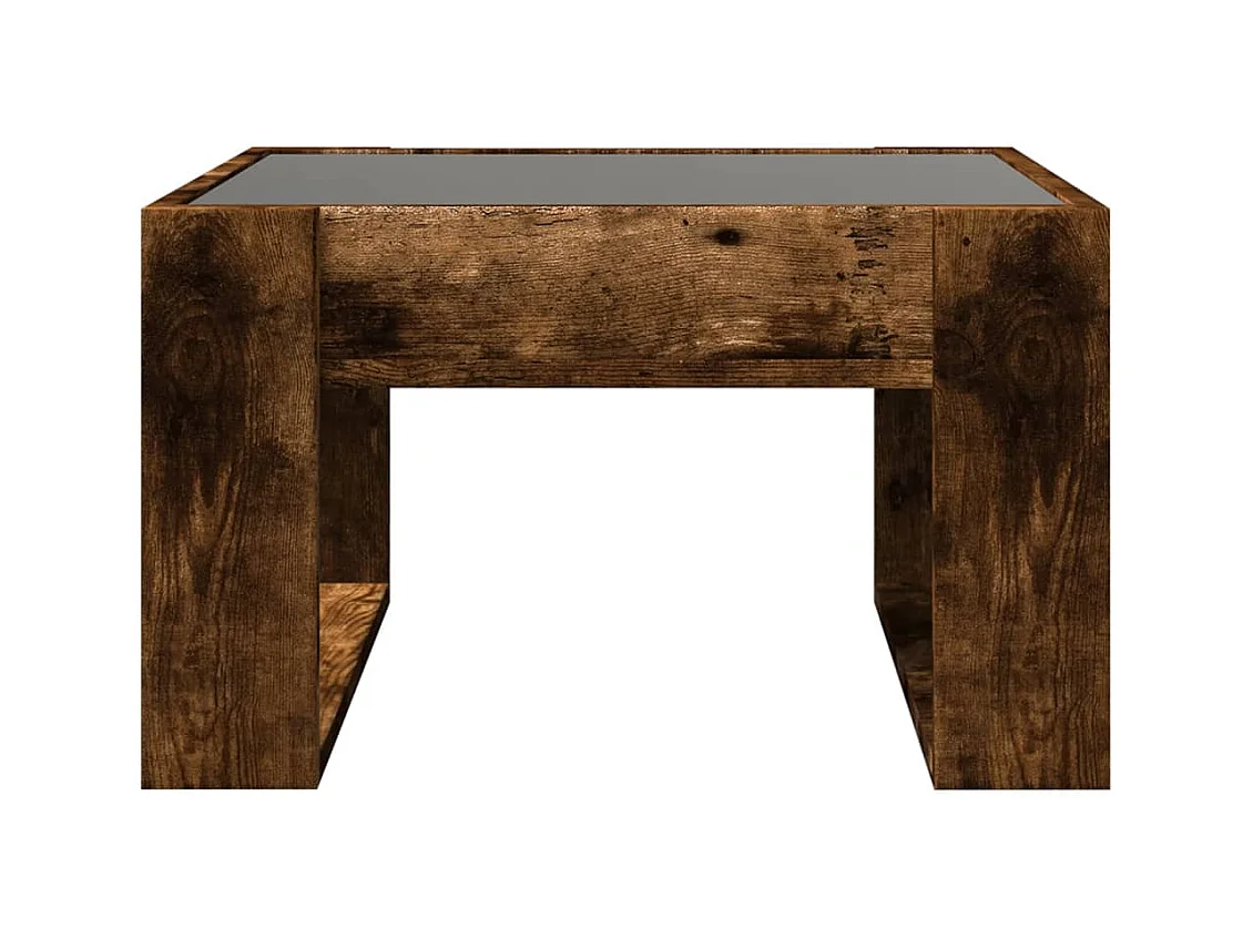Mesa de centro-Mesa auxiliar madera de ingeniería gris hormigón 102x50x36 cm SHL458091