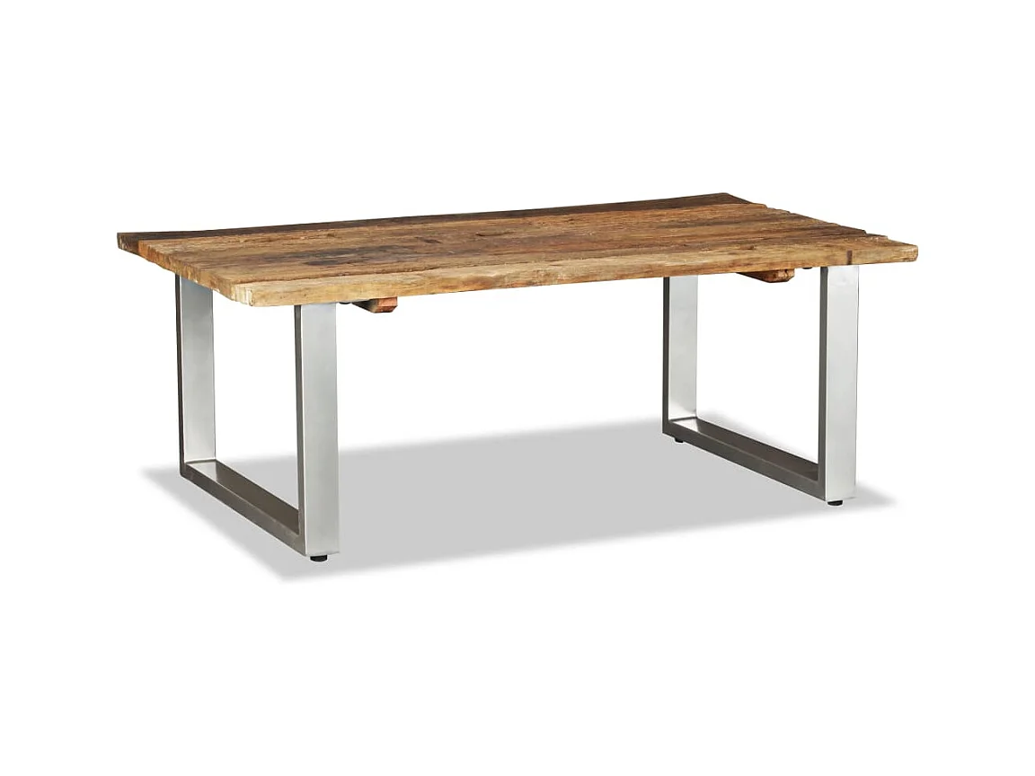 Mesa de centro | Mesa de apoio 100x60x38 cm madeira reciclada maciça