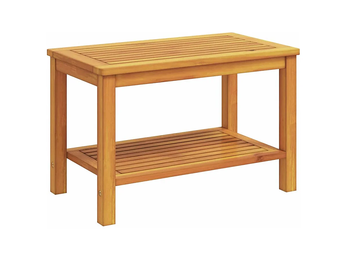 Table basse salon-Table d'appoint 70x40x45 cm en bois d'acacia massif SHL44978
