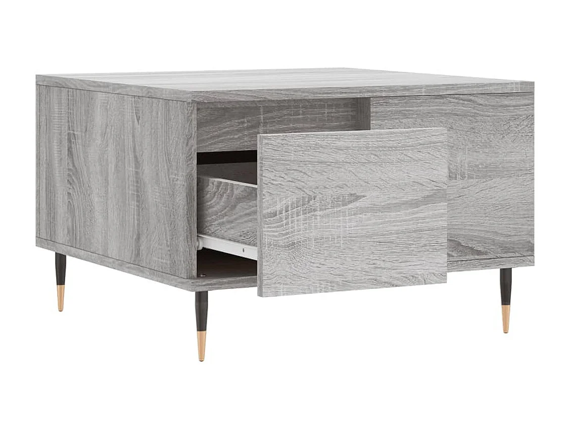 Couchtisch-Wohnzimmertisch-Beistelltische Grau Sonoma 55x55x36,5 cm Holzwerkstoff SHL93503