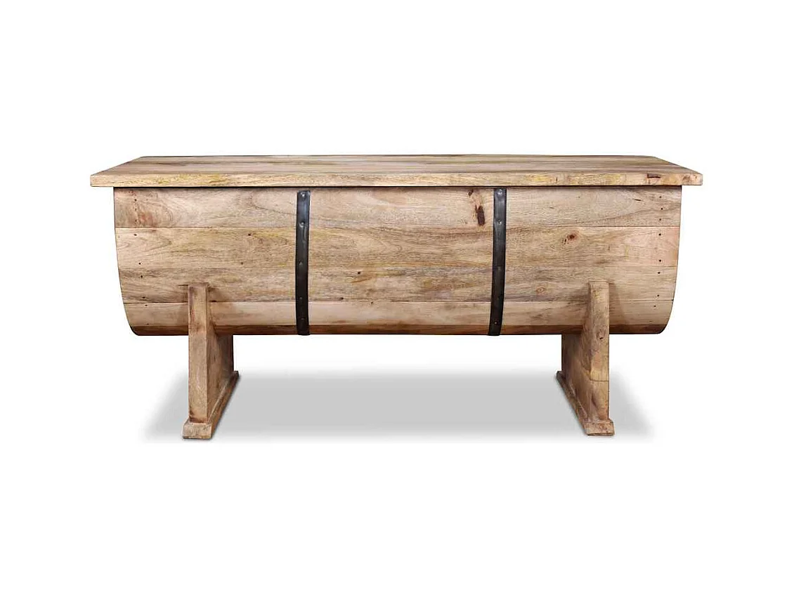 Mesa de centro | Mesa auxiliar salon de madera maciza de acacia 45x45x45 cm SHL701134