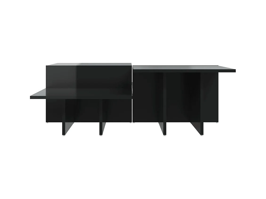 Mesas de centro | Mesas auxiliares 2 uds madera ingeniería marrón roble 50x50x40cm SHL4429