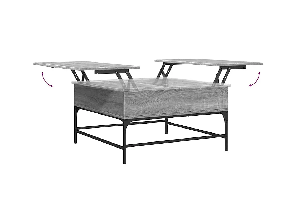 Mesa de centro-Mesa auxiliar de resina de teca 110x60x40 cm SHL1505