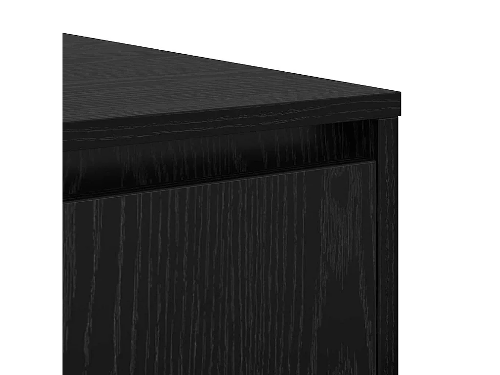 Mesa de centro | Mesa de apoio com gaveta Carvalho preto 80x80x31 cm