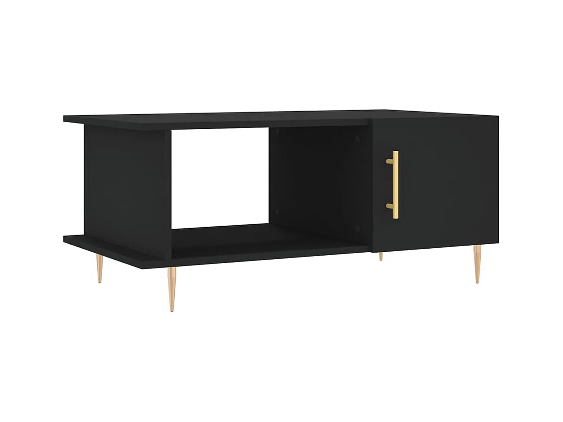 Table basse salon-Table d'appoint noir 90x50x40 cm bois d'ingénierie SHL84154