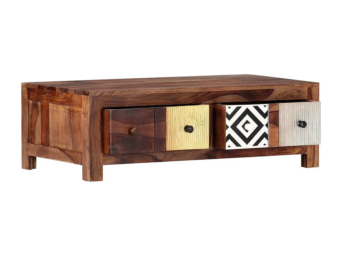 Couchtisch-Beistelltisch-Sofatisch 90x50x30 cm Massivholz Akazie SHL96508