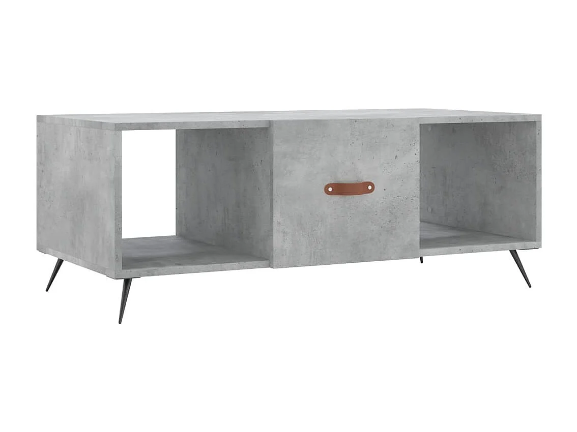 Couchtisch-Wohnzimmertisch-Beistelltische Betongrau 102x50x40 cm Holzwerkstoff SHL72555