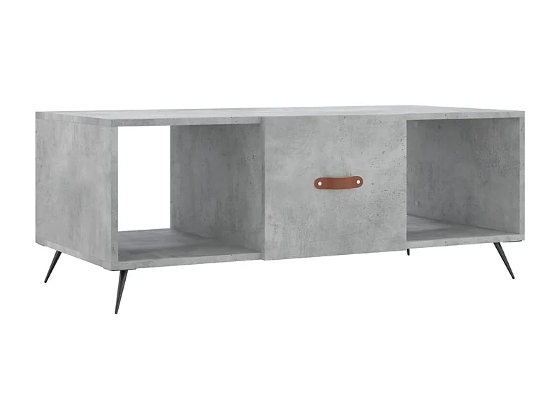 Couchtisch-Wohnzimmertisch-Beistelltische Betongrau 102x50x40 cm Holzwerkstoff SHL72555