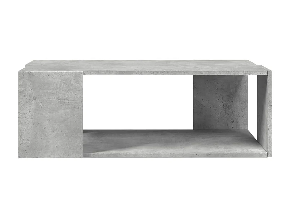 Tavolino Salotto-Tavolino Basso Grigio Cemento 89.5x48x30cm Legno Multistrato SHL74018