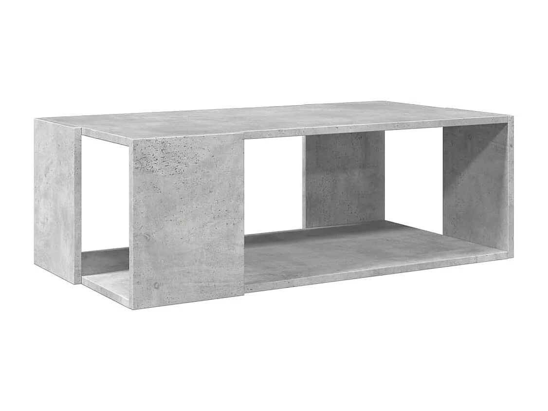 Tavolino Salotto-Tavolino Basso Grigio Cemento 89.5x48x30cm Legno Multistrato SHL74018