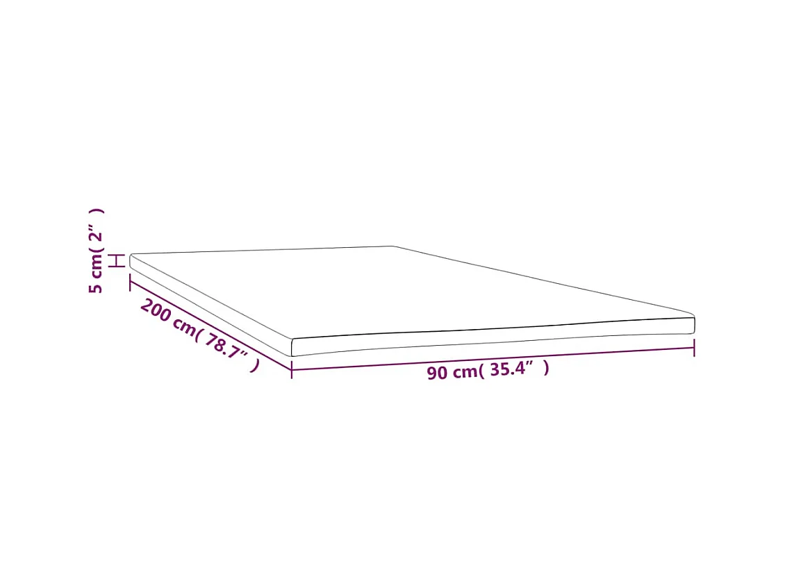 Surmatelas  | Coussin de Matelas 90x200x5 cm