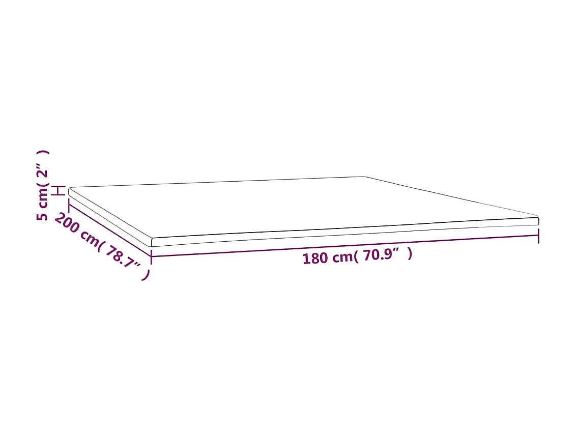 Surmatelas  | Coussin de Matelas 180x200x5 cm