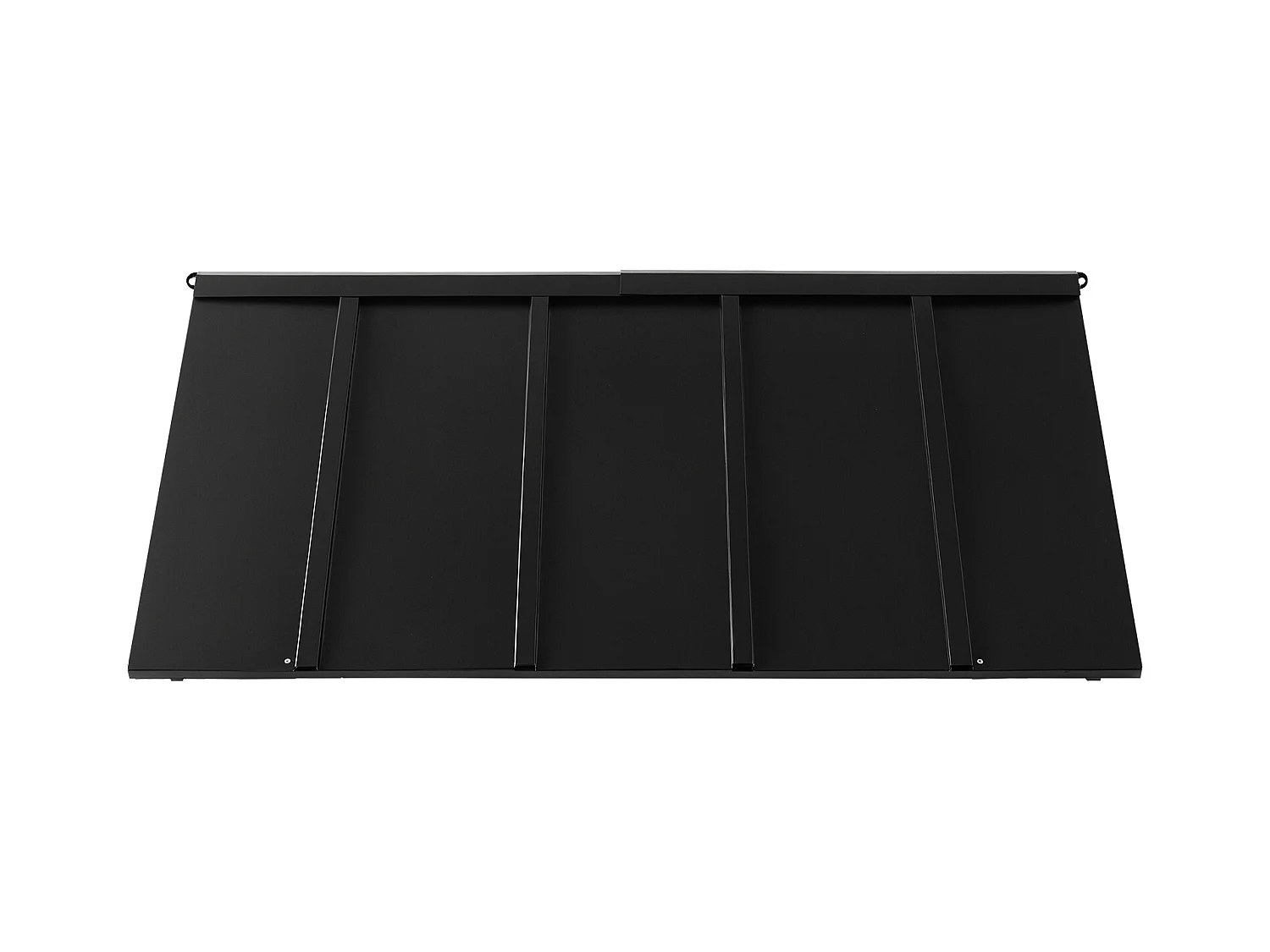 Auvent de Porte d'Entrée SucceBuy, 143x61 cm Marquise de Porte Extérieure Métal, Cadre Acier, Abri de Protection Contre Pluie, pour Portes d'Entrée, Balcons