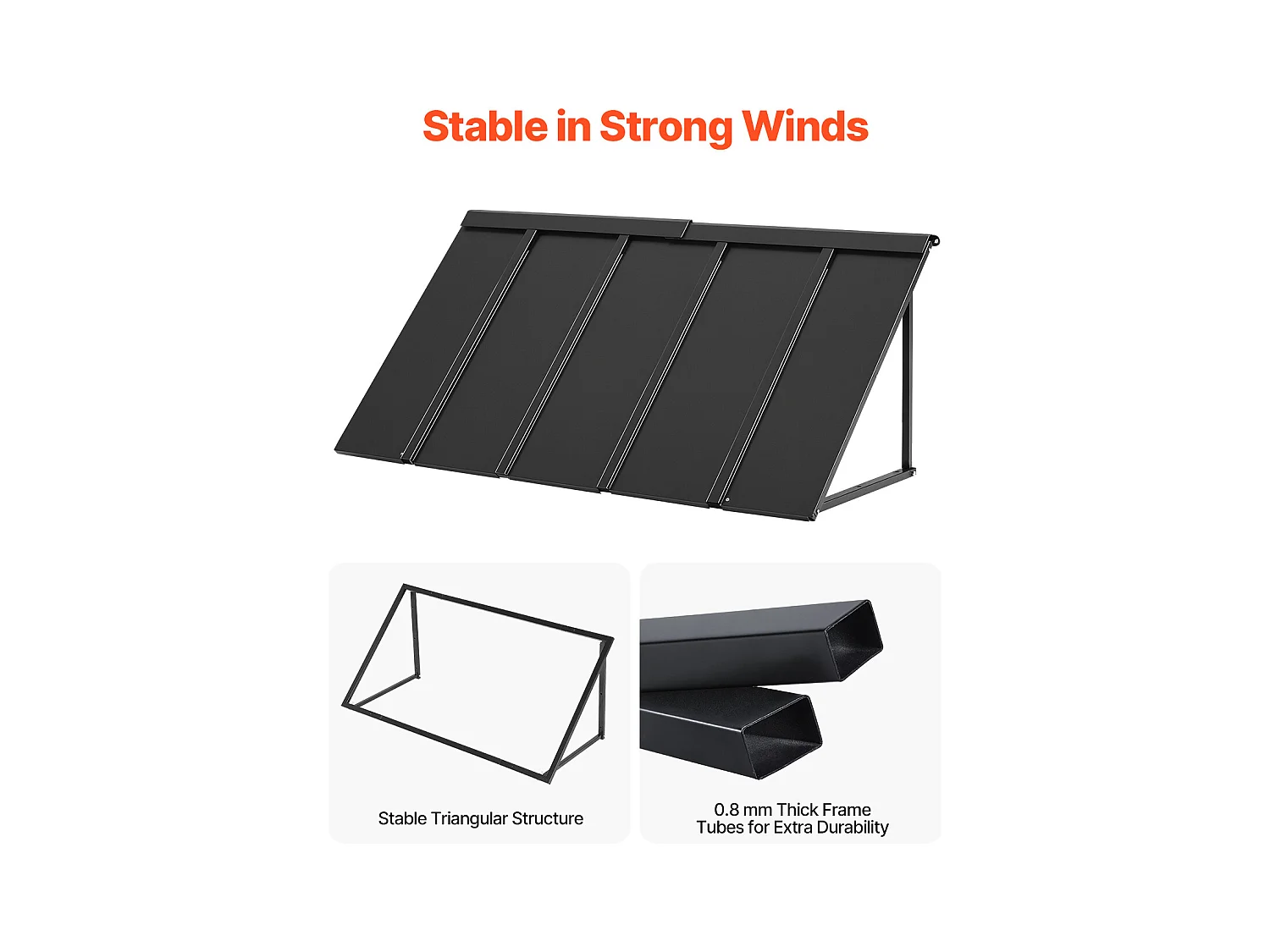 Auvent de Porte d'Entrée SucceBuy, 143x61 cm Marquise de Porte Extérieure Métal, Cadre Acier, Abri de Protection Contre Pluie, pour Portes d'Entrée, Balcons