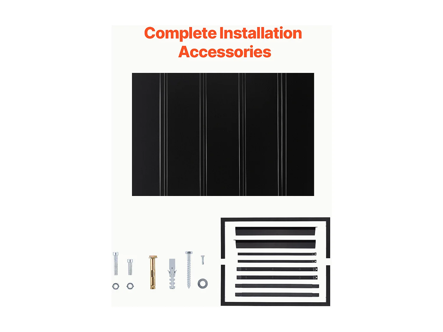 Marquesina para Puerta de Entrada SucceBuy, 143 x 61 cm, Marquesina Exterior de Metal, Estructura de Acero, Protección contra la Lluvia, para Puertas de Entrada