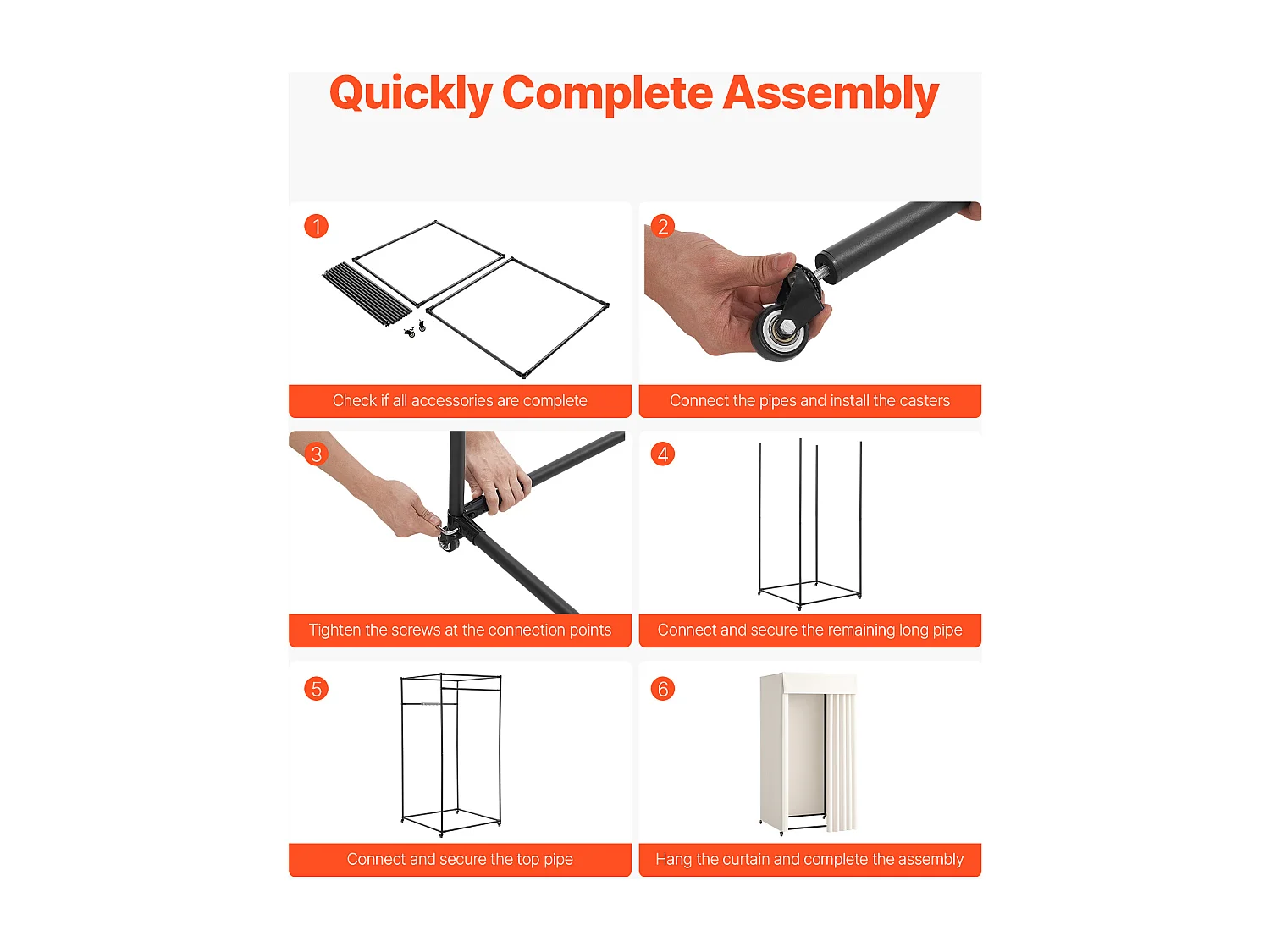 Cabine d'Essayage SucceBuy, 99x99x204,5 cm, Vestiaire Portable Mobile avec Rideaux Épais et Crochet, Espace Privé pour Magasin, Boutique, Beige