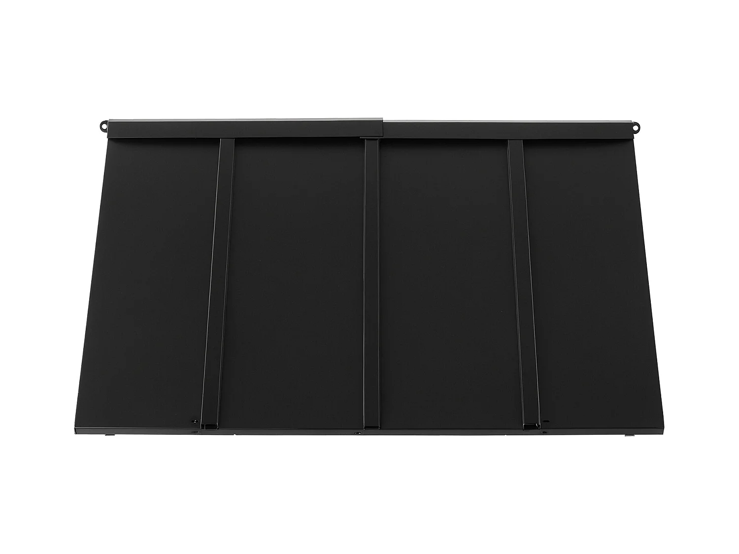 Auvent de Porte d'Entrée SucceBuy, 112,5x61 cm, Marquise de Porte Extérieure Métal, Cadre Acier, Abri de Protection Contre Pluie, pour Portes d'Entrée, Balcons