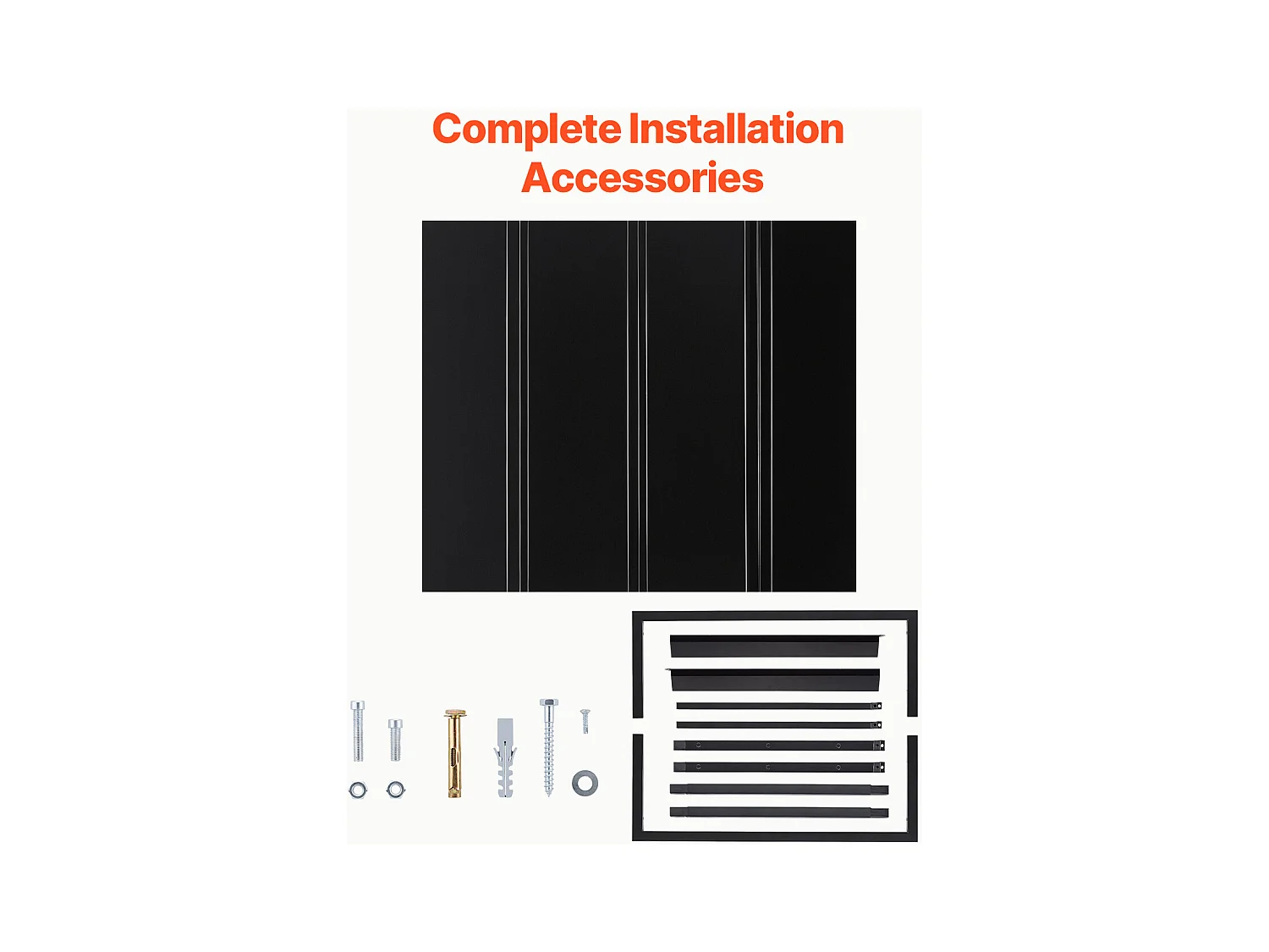 Auvent de Porte d'Entrée SucceBuy, 112,5x61 cm, Marquise de Porte Extérieure Métal, Cadre Acier, Abri de Protection Contre Pluie, pour Portes d'Entrée, Balcons