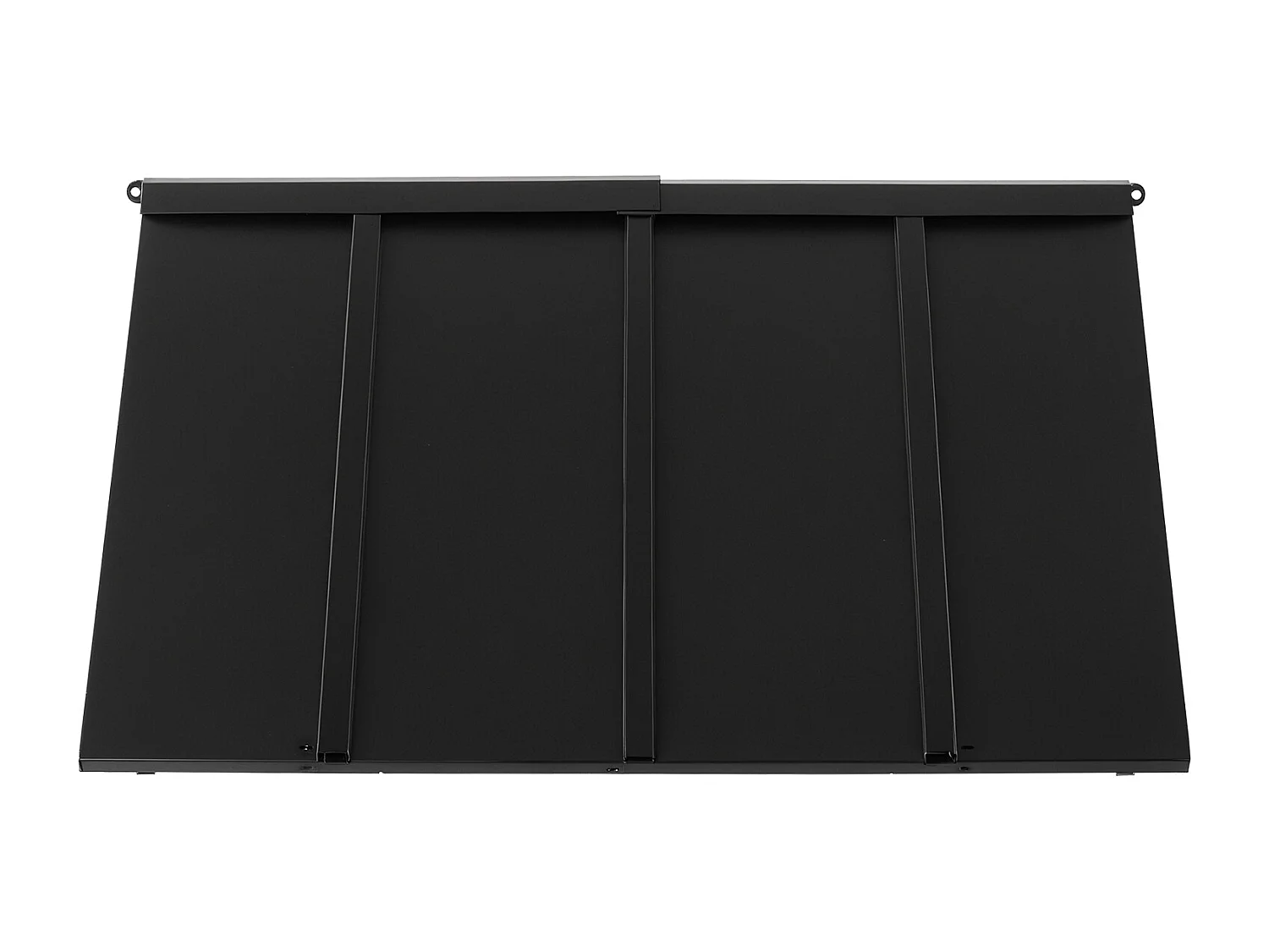 Auvent de Porte d'Entrée SucceBuy, 112,5x61 cm, Marquise de Porte Extérieure Métal, Cadre Acier, Abri de Protection Contre Pluie, pour Portes d'Entrée, Balcons