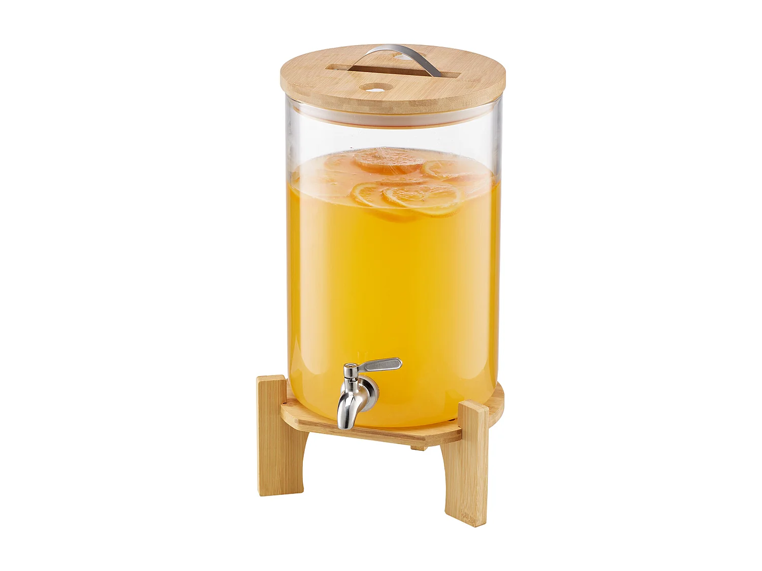 Dozownik Napojów SucceBuy, Duża Pojemność 8 L, Szklany Dystrybutor Wody, Dozowanie Wody, Soków, Lemoniady, Mrożonej Herbaty, do Kawy