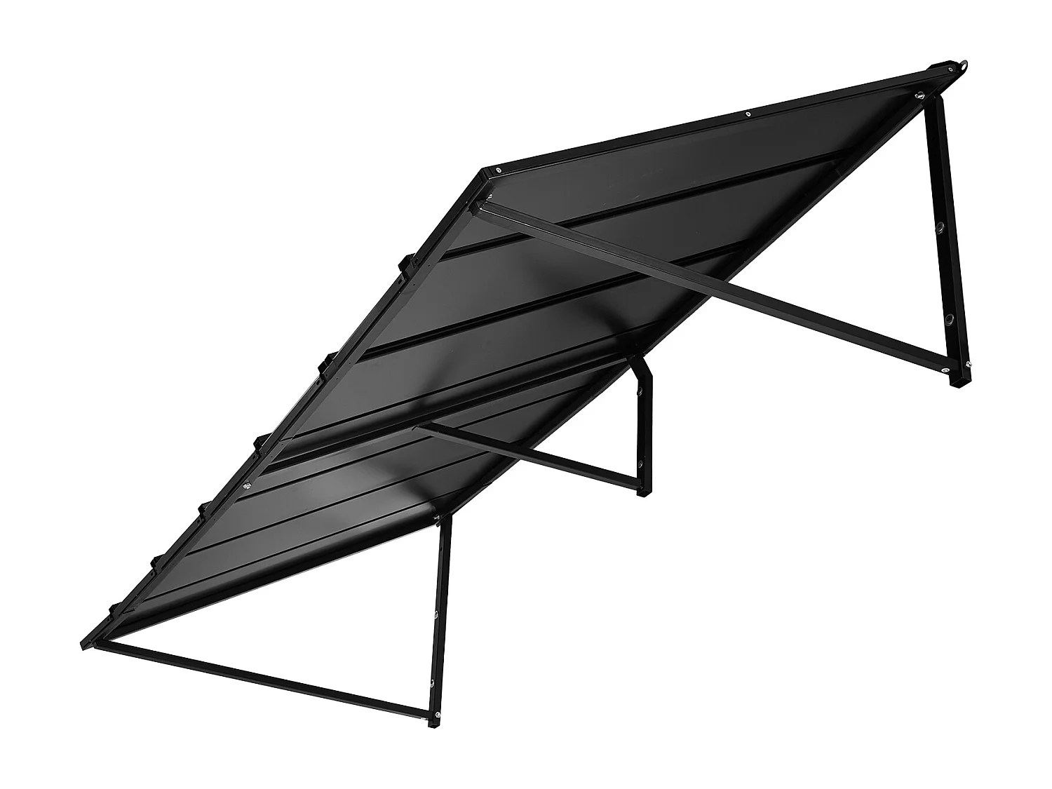 Voordeurluifel SucceBuy, 203x91 cm, Metalen Buitendeurluifel, Stalen Frame, voor Voordeuren, Veranda-ramen en Balkons