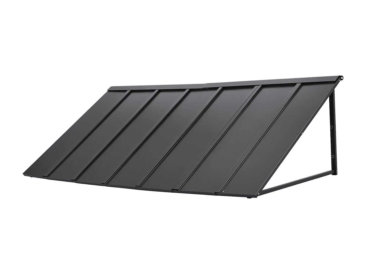 Voordeurluifel SucceBuy, 203x91 cm, Metalen Buitendeurluifel, Stalen Frame, voor Voordeuren, Veranda-ramen en Balkons