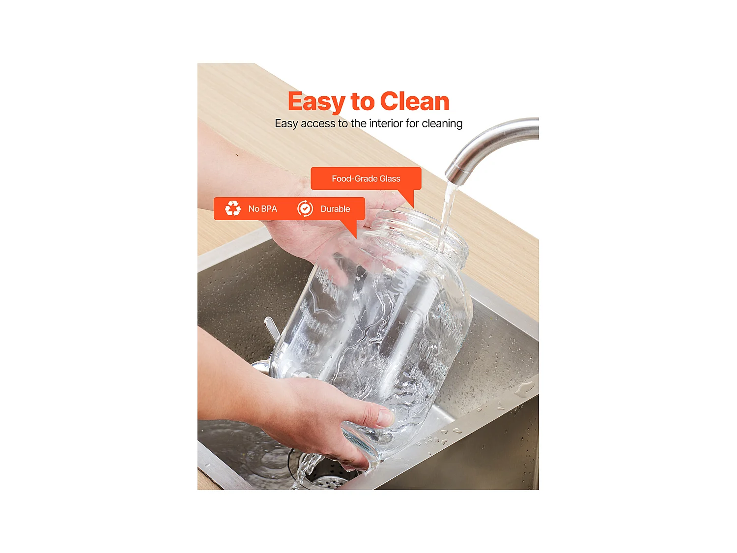 Distributeur de Boissons SucceBuy, Capacité de 3,8 L 3PCs, Fontaine à Eau en Verre, Distribution d’Eau Jus Limonade Thé Glacé, pour Café