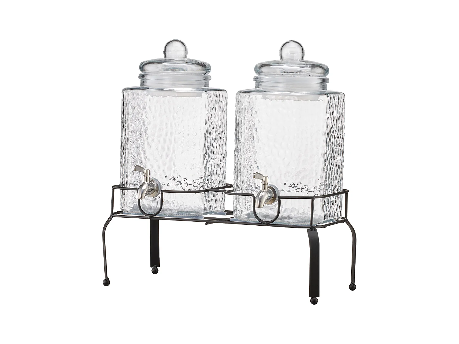 Distributeur de Boissons SucceBuy, Grande Capacité 5,5 L ,2PCs, Fontaine à Eau en Verre, Distribution d’Eau Jus Limonade Thé Glacé, pour Café