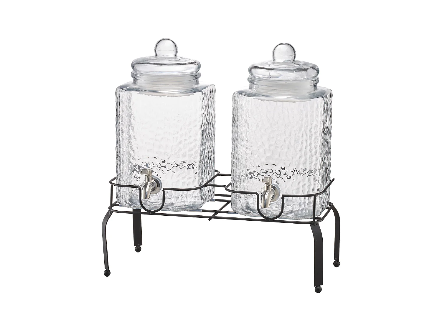 Distributeur de Boissons SucceBuy, Grande Capacité 5,5 L ,2PCs, Fontaine à Eau en Verre, Distribution d’Eau Jus Limonade Thé Glacé, pour Café