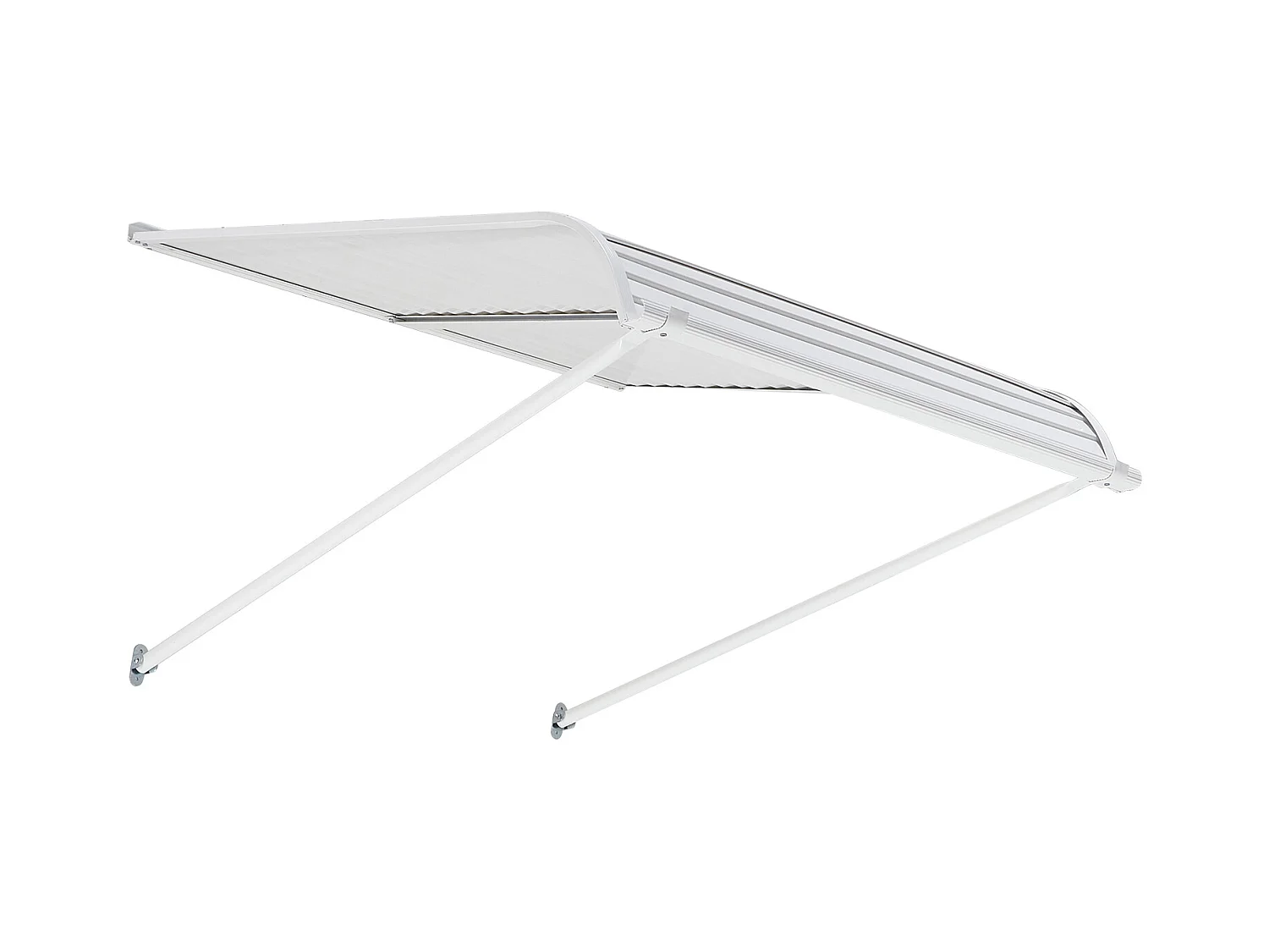 Auvent de Porte d'Entrée SucceBuy, 101,6x106,6 cm, Marquise de Porte Extérieure Aluminium, pour Portes d'Entrée, Fenêtres de Porches, Balcons